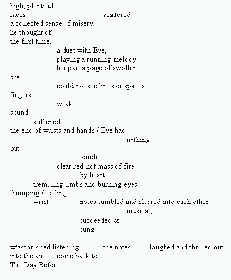 The Day Before -- Erasure Poem